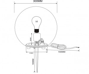 Ландшафтный светильник Outdoor O594FL-01W