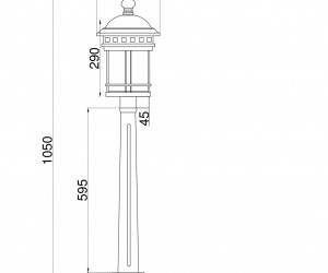 Ландшафтный светильник Outdoor O031FL-01BR