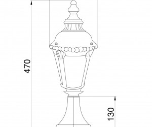 Ландшафтный светильник Outdoor O029FL-01BZ