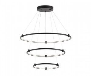 FL5514/3+9 BK черный 90W 3000K/4200K/6400K D800/600/400*1300 (без ПДУ)