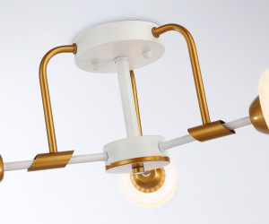 TR303321/3 WH/GD/CL/FR белый/золото/прозрачный/белый матовый E27*3 max 60W D620*210