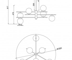 Подвесной светильник Maytoni MOD048PL-06G