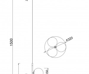 Подвесной светильник Maytoni MOD048PL-03G
