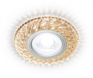 S295 CH/WR хром/прозрачный хрусталь/MR16+3W(LED WARM 3000K)