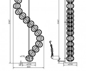 Напольный светильник (торшер) Maytoni MOD216FL-L38G3K