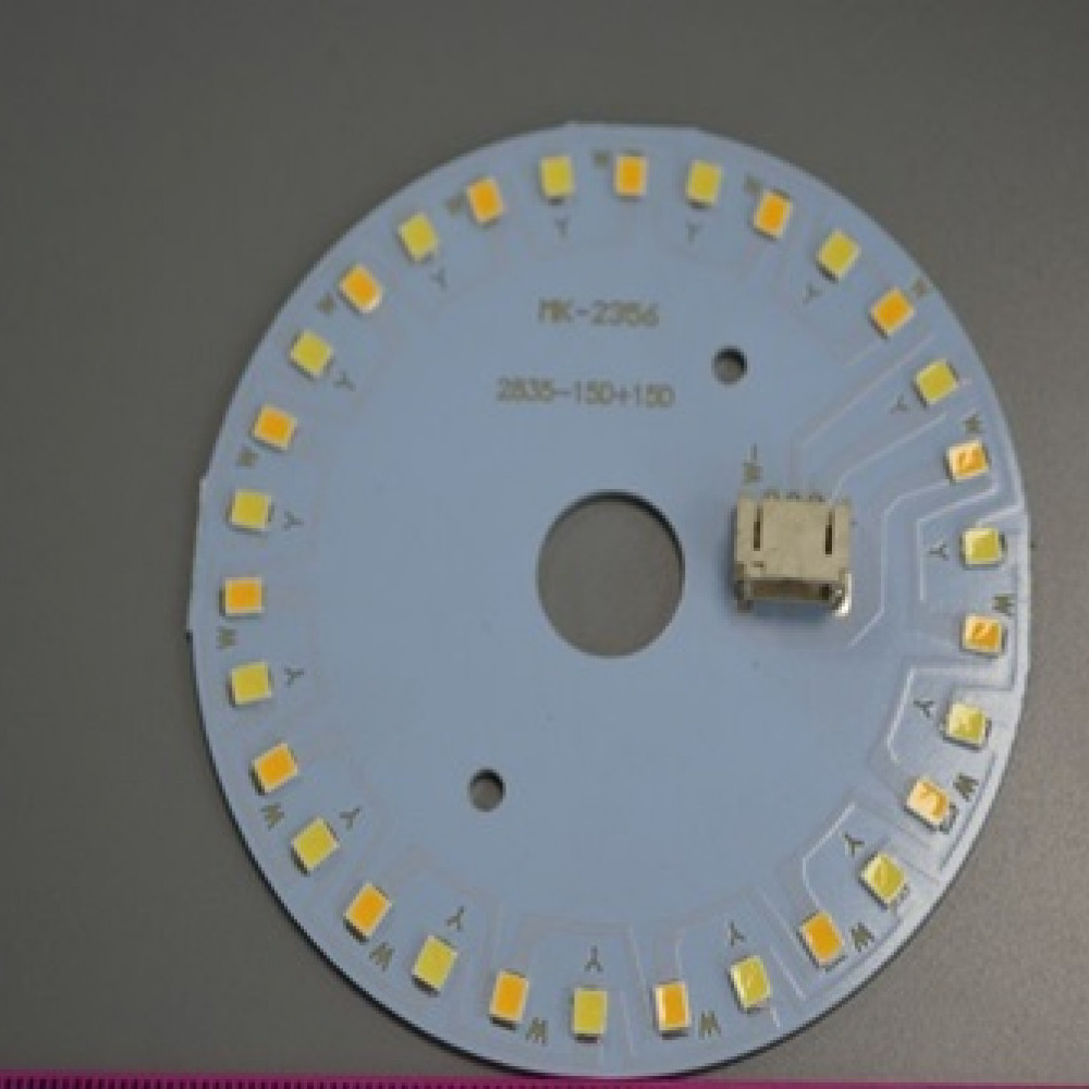 Светодиодная круглая плата 2835-15D + 5D