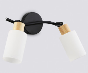 TR8721/2 BK/WD черный/дерево E14/2 max 60W 380*100*210