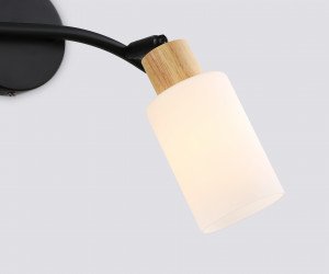 TR8721/2 BK/WD черный/дерево E14/2 max 60W 380*100*210