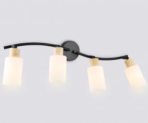 TR8723/4 BK/WD черный/дерево E14/4 max 60W 760*100*210