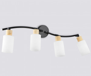 TR8723/4 BK/WD черный/дерево E14/4 max 60W 760*100*210