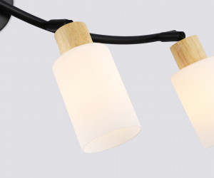 TR8723/4 BK/WD черный/дерево E14/4 max 60W 760*100*210