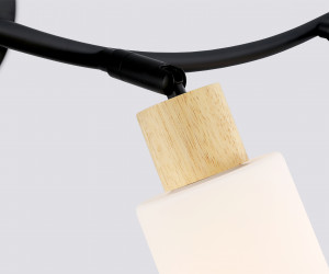 TR8723/4 BK/WD черный/дерево E14/4 max 60W 760*100*210