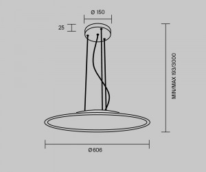 Подвесной светильник Maytoni MOD471PL-L57WK