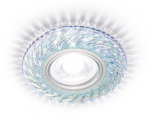 S295 PR/WH хром/перламутровый MR16+3W(LED WHITE 4200K)