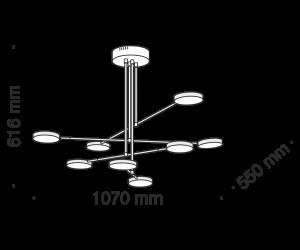 Подвесной светильник Maytoni MOD070PL-L48B3K