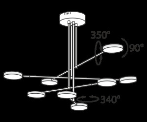 Подвесной светильник Maytoni MOD070PL-L48B3K
