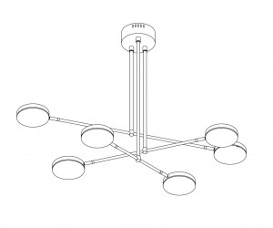 Подвесной светильник Maytoni MOD070PL-L38B3K