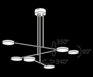 Подвесной светильник Maytoni MOD070PL-L38B3K