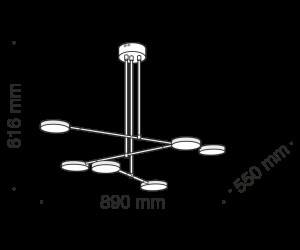 Подвесной светильник Maytoni MOD070PL-L38B3K