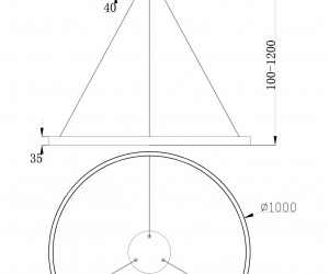 Подвесной светильник Maytoni MOD058PL-L54BS4K