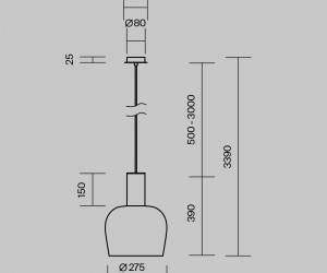 Подвесной светильник Maytoni MOD414PL-L7B3K