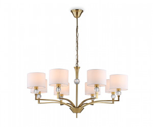 LH71133/8 BS/WH латунь/белый E14/8 max 40W D840*880