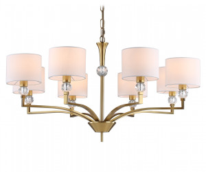 LH71133/8 BS/WH латунь/белый E14/8 max 40W D840*880