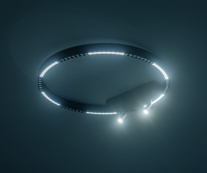 FL5808/1+2 BK черный 40W 3000K/4200K/6400K D600*95 (без ПДУ)