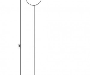 Напольный светильник (торшер) Maytoni MOD013FL-01B