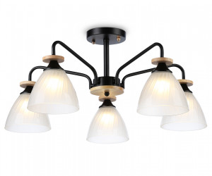 TR9571/5 BK/FR черный/белый матовый E27/5 max 40W D620*250