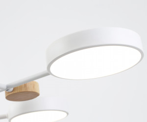 FL4861/6 WH/WD белый/дерево 90W 3000-6000K D750*180 (без ПДУ)