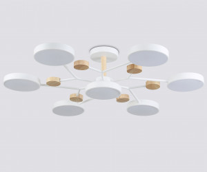 FL4864/7 WH/WD белый/дерево 126W 3000-6000K D830*190 (без ПДУ)