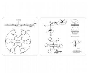 FL4864/7 WH/WD белый/дерево 126W 3000-6000K D830*190 (без ПДУ)