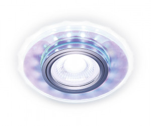 S211 PR/WH хром/перламутровый MR16+3W(LED WHITE 4200K)