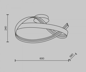 Потолочный светильник Maytoni MOD283CL-L34BS3K