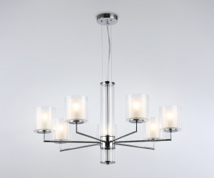 LH56003/7 СH/FR хром/белый матовый E14*7 max 40W D790*1260