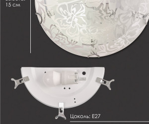 Настенный светильник R1003-HALF-1W-300 WT 000059668