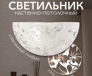 Настенный светильник R1009-HALF-1W-300 WT 000059680