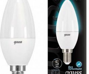 Лампа Gauss LED Candle E14 9.5W 4100К 1/10/50