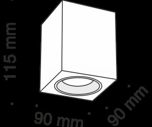 Потолочный светильник Technical C013CL-01B
