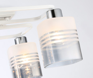 TR303205/4 WH/CH/SM/FR белый/хром/дымчатый/белый матовый E27*4 max 60W 370*370*200