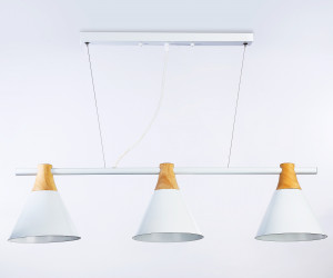 TR8196/3 WH/LW белый/светлое дерево E27*3 max 40W 880*200*1010