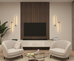 DK5010-SG Бра 600 мм, 3000К, IP20, 5 Вт, матовое золото