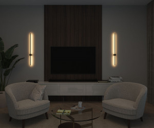 DK5014-SG Бра 1000 мм, 3000К, IP20, 12 Вт, матовое золото