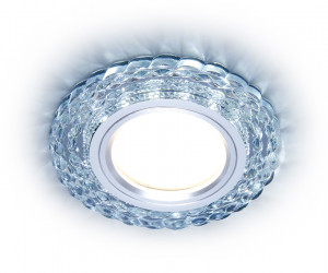 S287 CL прозрачный GU5.3+3W(LED WHITE) D90*25