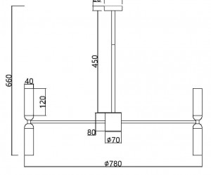 Подвесной светильник Maytoni MOD177PL-16G