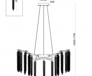 Подвесной светильник Freya FR1010PL-08G