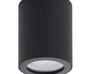 DK3007-BK Накладной светильник влагозащ., IP 44, 15 Вт, GU10, черный, алюминий