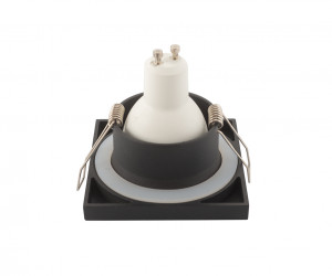 DK3015-BK Встраиваемый светильник влагозащ., IP 44, 50 Вт, GU10, черный, алюминий