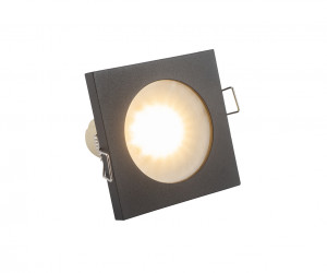 DK3015-BK Встраиваемый светильник влагозащ., IP 44, 50 Вт, GU10, черный, алюминий